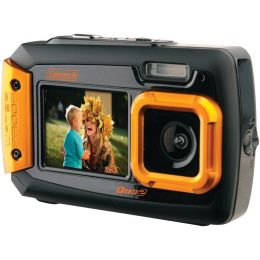 Coleman 2V9WP-O 20.0-Megapixel Duo2 Dual-Screen Waterproof Digital Camera (Orange)
