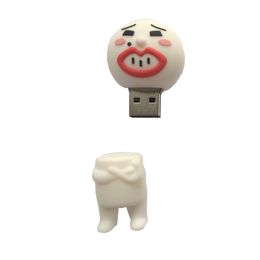 Lovely Big Mouth Face Expression USB2.0 Flash Drive Memory Stick/Disk 16GB White