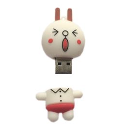 Lovely Happy Face Expression USB2.0 Flash Drive Memory Stick/Disk 16GB White