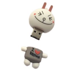 Lovely Smile Face Expression USB2.0 Flash Drive Memory Stick/Disk 16GB White