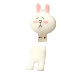 Lovely Angry Face Expression USB2.0 Flash Drive Memory Stick/Disk 16GB White