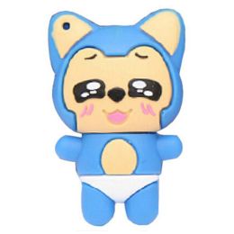 Cute Mini Fox USB 2.0 Flash Drive Memory Stick SD Card Memory Disk 32GB Blue