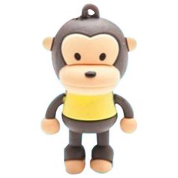Cute Monkey USB 2.0 Flash Drive Memory Stick SD Card Memory Disk 32GB Yellow