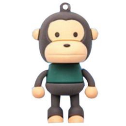 Cute Monkey USB 2.0 Flash Drive Memory Stick SD Card Memory Disk 32GB Black