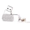 Cute Crystal USB 2.0 Flash Drive Memory Stick SD Card Memory Disk 32GB Silvery