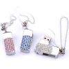 Cute Crystal USB 2.0 Flash Drive Memory Stick SD Card Memory Disk 32GB Blue