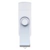 16GB Double Plug Cellphone/PC USB Storage Flash Drive Memory Stick/Disk White