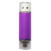 16GB Double Plug Cellphone/PC USB Flash Drive Dual-Purpose Memory Stick Purple
