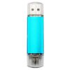 16GB Double Plug Cellphone/PC USB Flash Drive Dual-Purpose Memory Stick Blue