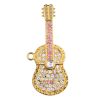 Crystal Guitar Design USB 2.0 Flash Drive Memory Stick Memory Disk 16GB Gold