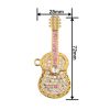 Crystal Guitar Design USB 2.0 Flash Drive Memory Stick Memory Disk 16GB Gold