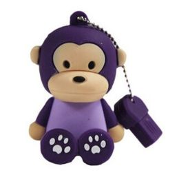 Lovely Monkey USB 2.0 Flash Drive Memory Stick USB 2.0 Memory Disk 16GB Purple
