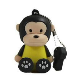 Lovely Monkey USB 2.0 Flash Drive Memory Stick USB 2.0 Memory Disk 16GB Black A