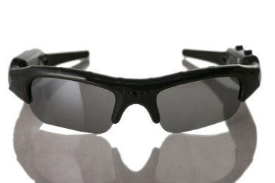 Wearable Portable Sports Audio Video Recorder Durable High Definition Optics Sunglasses Camera w/ Rechargeable 5-Hour Recording Battery + 32GB MicroSD